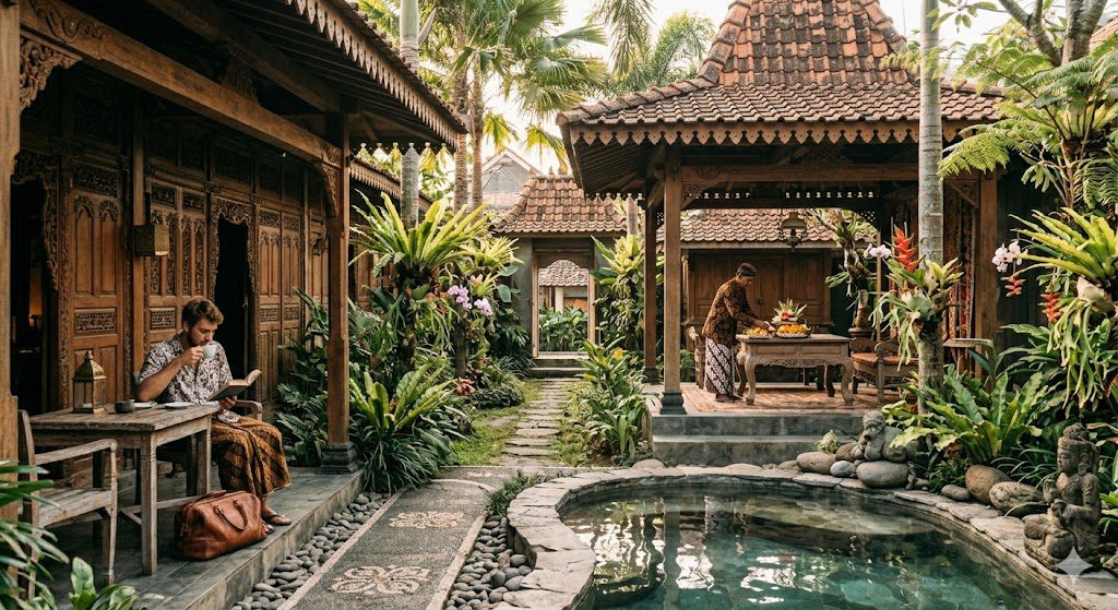 Traditional heritage hotel in Yogyakarta Indonesia